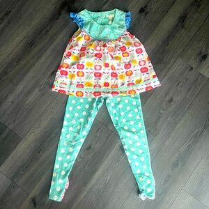 Size 8 Back to School Matilda Jane Apple outfit
